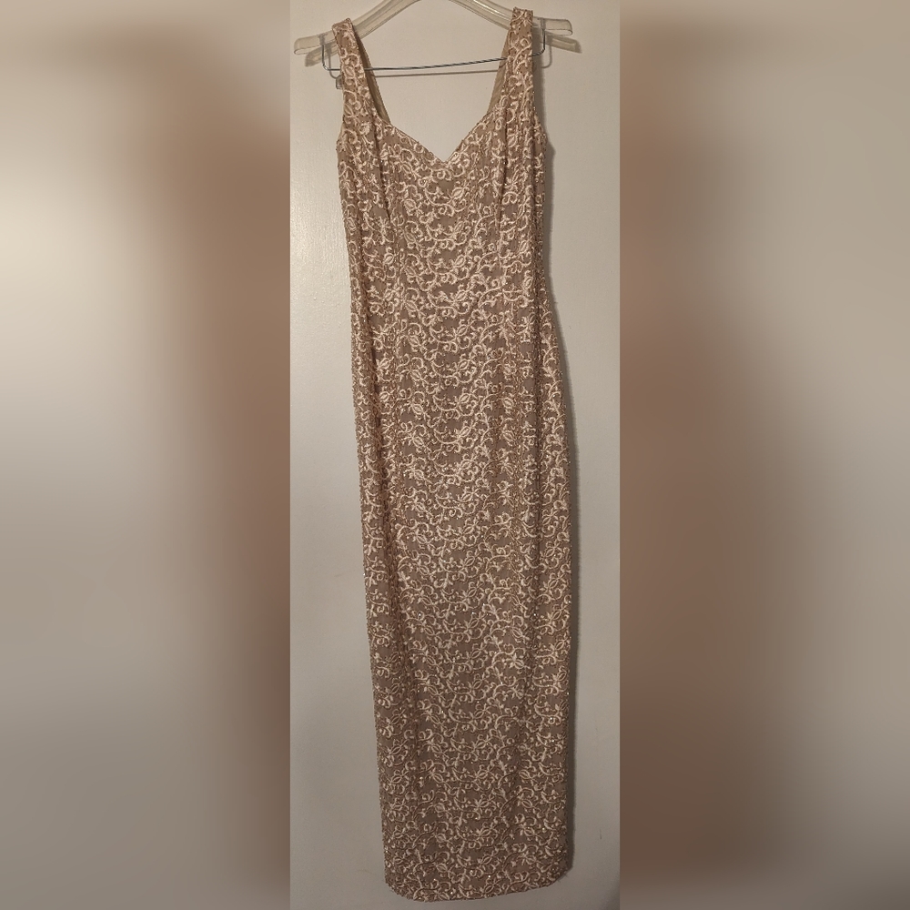 Olga Cassini beaded dress size 2 Euc